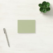 Dusty Sage Green Solid Color Post-it Klebezettel (Büro)