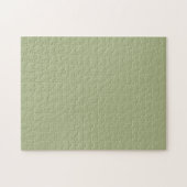 Dusty Sage Green Solid Color Puzzle (Horizontal)