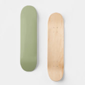 Dusty Sage Green Solid Color Skateboard (Vorderseite)