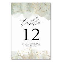 Dusty Sage Green Watercolor Goldene Hochzeit