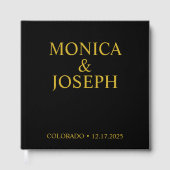 Dusty Sky Blue Gästebuchgeschenk, Personalisiert L Gästebuch (Vorderseite)