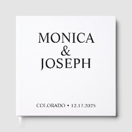 Dusty Sky Blue Gästebuchgeschenk, Personalisiert L Gästebuch