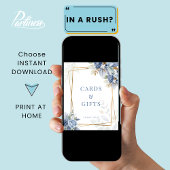 Dusty Something Blue Cards gibt Sign Poster