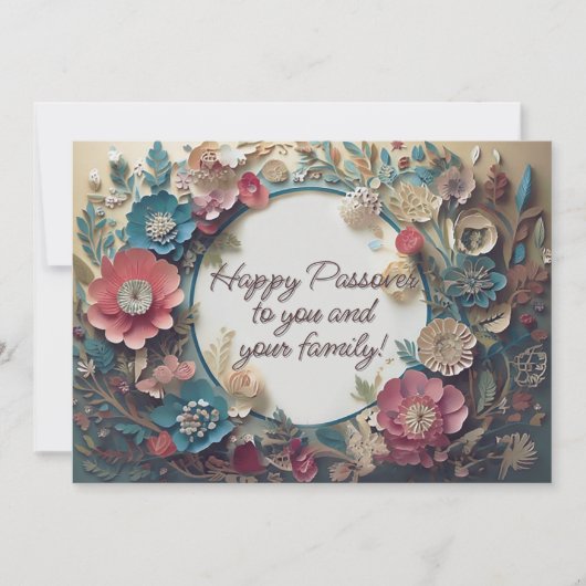 Dusty Spring Passover Rustikales Elegant Einladung (Vorderseite)