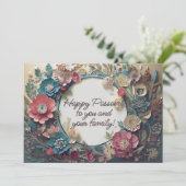 Dusty Spring Passover Rustikales Elegant Einladung (Stehend Vorderseite)