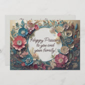 Dusty Spring Passover Rustikales Elegant Einladung (Vorne/Hinten)