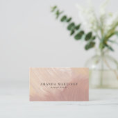 Dusty Terracotta Brushstrokes Social Media Visitenkarte (Stehend Vorderseite)