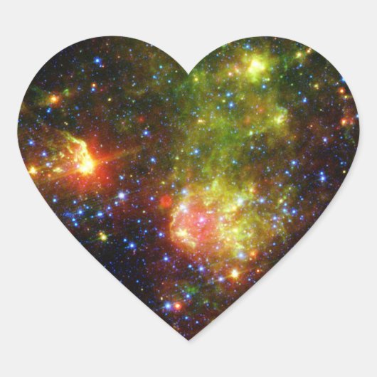 Dusty Tod eines großen Sterns der NASA Herz-Aufkleber (Vorderseite)