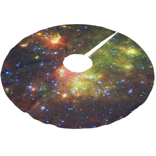 Dusty Tod eines großen Sterns der NASA Polyester Weihnachtsbaumdecke (Schrägansicht)