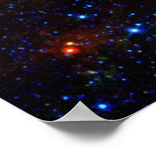 Dusty Tod eines großen Sterns der NASA Poster (Ecke)