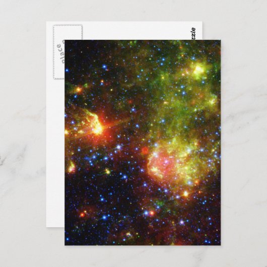 Dusty Tod eines großen Sterns der NASA Postkarte (Vorne/Hinten)