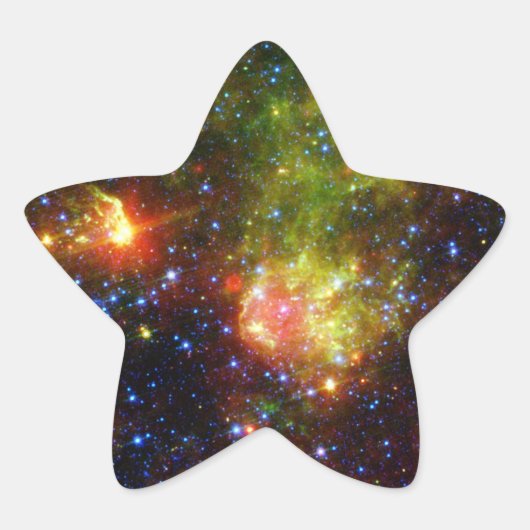 Dusty Tod eines großen Sterns der NASA Stern-Aufkleber (Vorderseite)