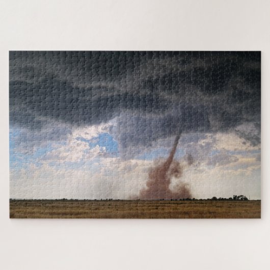 Dusty Tornado and Dark Cloud in New Mexico Plains Puzzle (Horizontal)