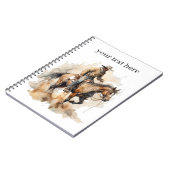 Dusty Trail Ride in Wasserfarbe, nach Maß Notizblock (Linke Seite)