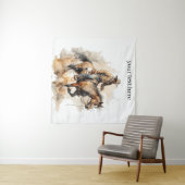 Dusty Trail Ride in Wasserfarbe, nach Maß Wandteppich (Beispiel (Horizontal))