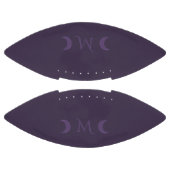 Dusty Violet Crescent Moons Monogramm Football (Paneele)