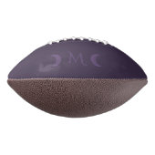 Dusty Violet Crescent Moons Monogramm Football (Gedreht 90)