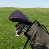 Dusty Violet Crescent Moons Monogramm Golf Headcover (In SItu)