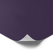 Dusty Violet Crescent Moons Monogramm Poster (Ecke)