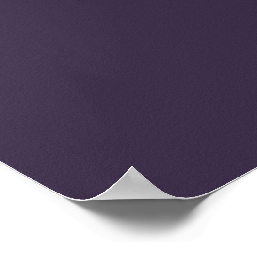 Dusty Violet Crescent Moons Monogramm Poster (Ecke)