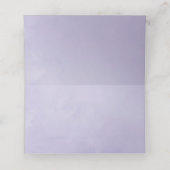 Dusty Violet Floral Baby Dusche Platzkarte (Innenseite Aufgefaltet)