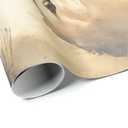 Dusty Western Aquarell "Riders in the Dawn" Geschenkpapier (Rolleneckpunkt)