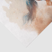 Dusty Western Wasserfarbe "Bucking Bronco" Seidenpapier (Detail)