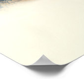 Dusty Western Wasserfarbe "Rodeo Bull Rider" Poster (Ecke)