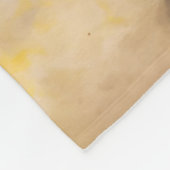 Dusty Western Watercolor Cowboy Riding Mustang Fleecedecke (Ecke)