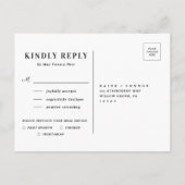 Dusty Wildblume Wasserfarbene UAWG Einladungspostkarte (Rückseite)