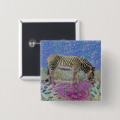 Dusty Zebra Dreams Button (Vorne & Hinten)