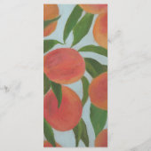 Dustyrosa und grünes florales Hochzeitsprogramm au Programm (Rückseite)