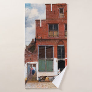 Dutch Alley, Johannes Vermeer Badehandtuch