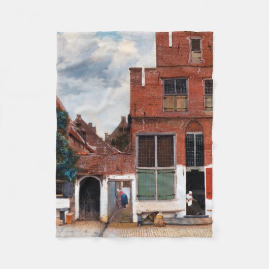 Dutch Alley, Johannes Vermeer Fleecedecke (Vorderseite)