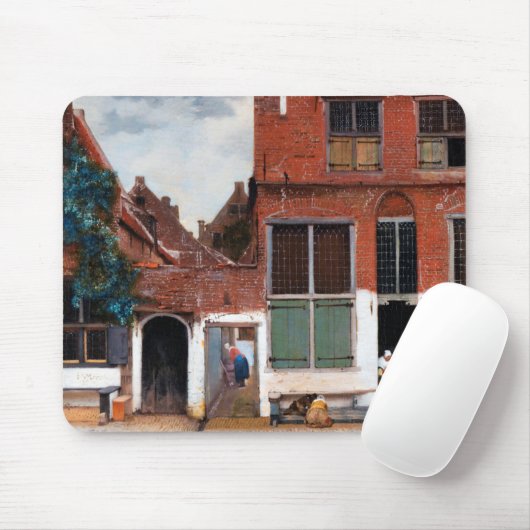 Dutch Alley, Johannes Vermeer Mousepad (Mit Mouse)