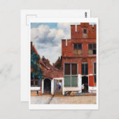 Dutch Alley, Johannes Vermeer Postkarte (Vorne/Hinten)
