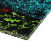 Dutch Art Nouveau Peacock and Butterfly Schneidebrett (Ecke)