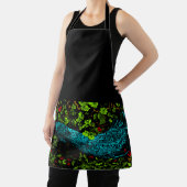 Dutch Art Nouveau Peacock and Butterfly Schürze (InSitu)