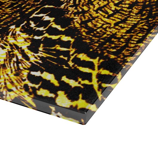 Dutch Art Nouveau Peacock and Owls Schneidebrett (Ecke)