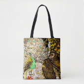 Dutch Art Nouveau Peacock and Owls Tasche (Vorderseite)