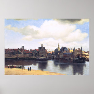 Dutch Artist Vermeer Painting Poster