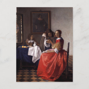 Dutch Artist Vermeer Painting Postkarte
