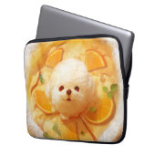Dutch Baby Pancake mit Niedlicher Dog Ice Creme Laptopschutzhülle (Vorderseite Links)