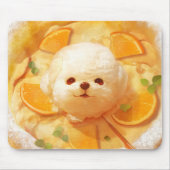 Dutch Baby Pancake mit Niedlicher Dog Ice Creme Mousepad (Vorne)