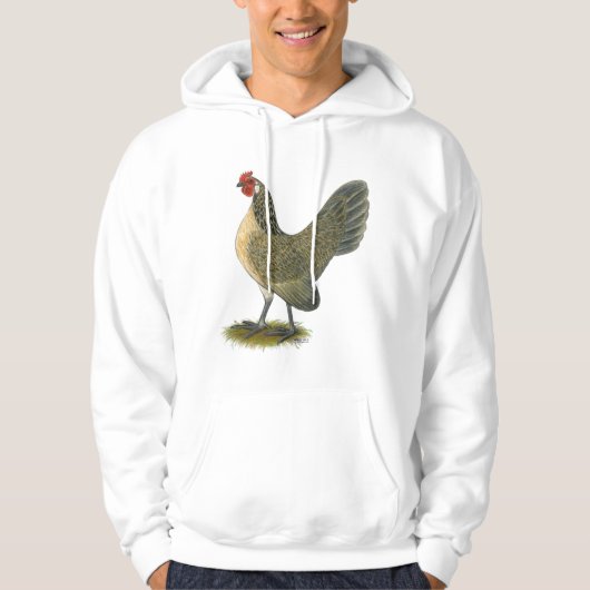 Dutch Bantam: Blue Quail Hen Hoodie (Vorderseite)