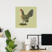 Dutch Bantam: Blue Quail Hen Poster (Heimbüro)