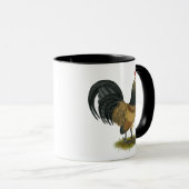Dutch Bantam: Blue Quail Rooster Tasse (VorderseiteRechts)