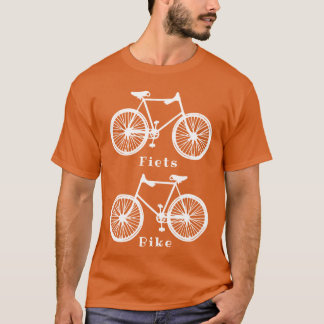 Dutch Bike Bicycle Fiets Orange White Shirt