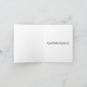 Dutch Birthday Card - Gefeliciteerd Karte (Innenseite)