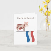 Dutch Birthday Card - Gefeliciteerd Karte (Gelbe Blume)